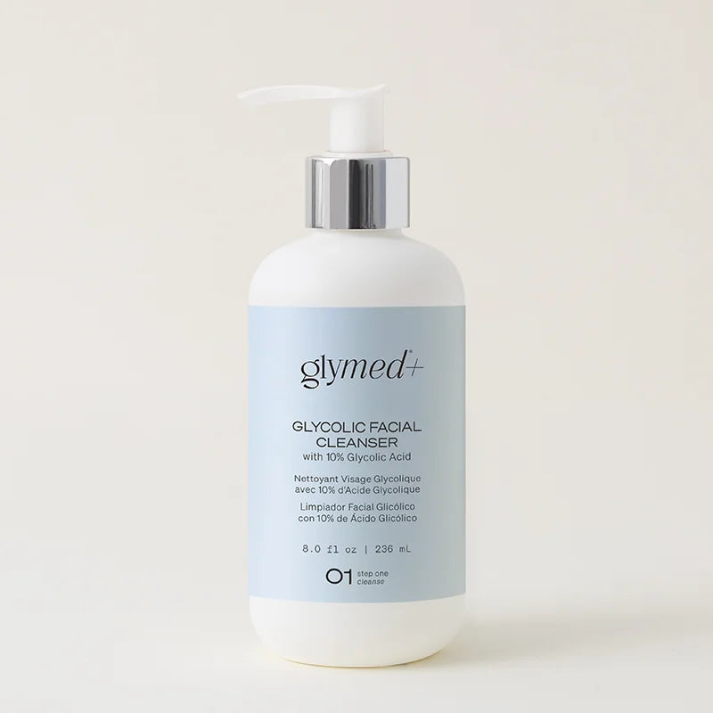 GlyMed Plus Glycolic Facial Cleanser with 10% Glycolic Acid product packaging